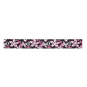 ALOHA HAWAII (BLACK/PINK) SATIN RIBBON LINT (Voorkant)