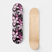 ALOHA HAWAII (BLACK/PINK) SKATEBOARD (Voorkant)