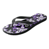 ALOHA HAWAII (BLACK/PURPLE) Paire de tongs (Incliné)