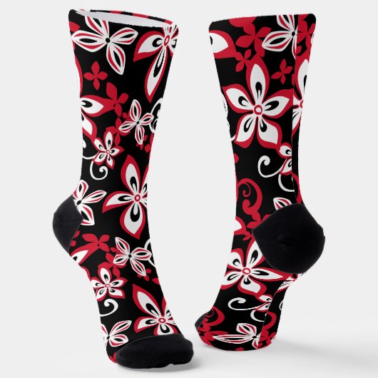 ALOHA HAWAII (BLACK/RED)-SOKKEN SOKKEN (Gebogen)