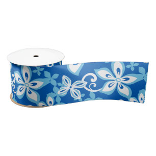 ALOHA HAWAII (BLUE x 2) SATIN RIBBON Lint