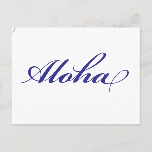 Aloha Hawaii Briefkaart (Voorkant)