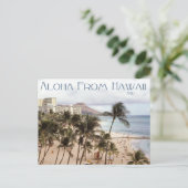 Aloha Hawaii Briefkaart (Staand voorkant)