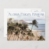 Aloha Hawaii Briefkaart (Voorkant / Achterkant)