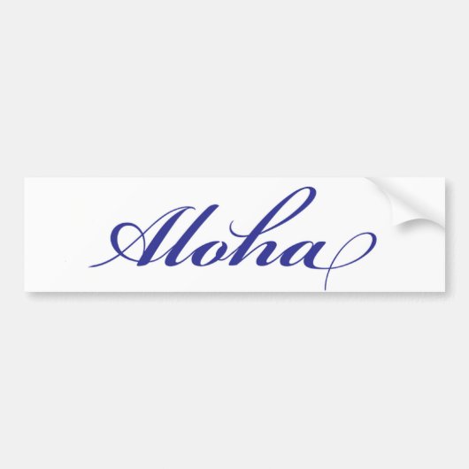 Aloha Hawaii Bumpersticker (Voorkant)