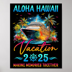 Aloha Hawaii Gezinsvakantie 2025 Overeenkomstige G Poster