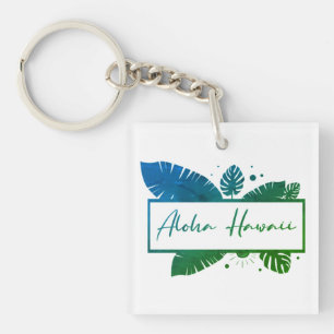 Aloha Hawaii Green T-Shirt Sleutelhanger