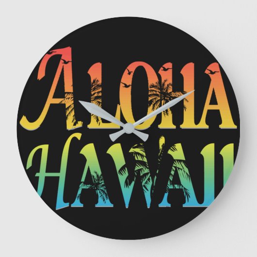 Aloha Hawaii Grote Klok (Voorkant)