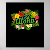 Aloha Hawaii Hawaiian Island Poster (Voorkant)