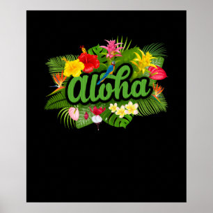 Aloha Hawaii Hawaiian Island Poster