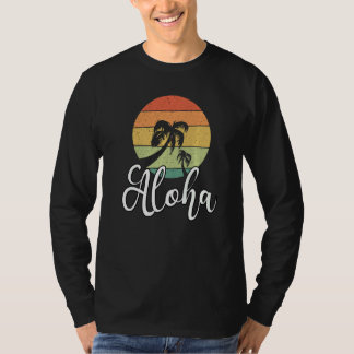 Aloha Hawaii Hawaiian Vacation Beach Summer Palm T T-shirt