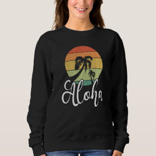 Aloha Hawaii Hawaiian Vacation Beach Summer Palm T Trui