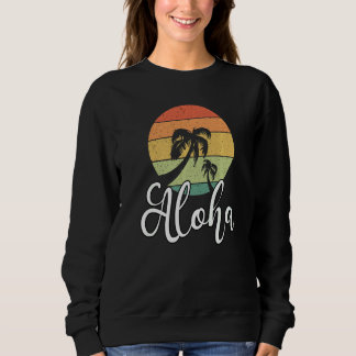 Aloha Hawaii Hawaiian Vacation Beach Summer Palm T Trui