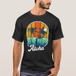 Aloha Hawaii Hawaiian voor jongens meisjes palmboo T-shirt