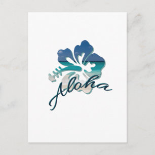 Aloha Hawaii Hibiscus Flower Briefkaart