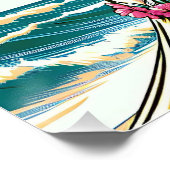 Aloha | Hawaii Hula Dancer op het strand Perfect Poster (Hoek)