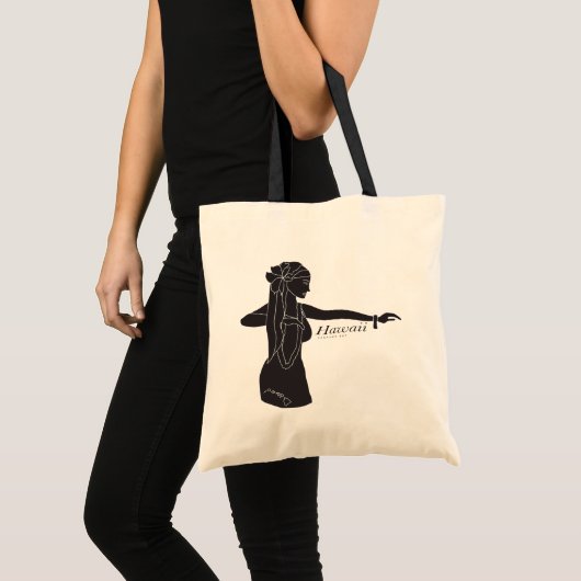 Aloha Hawaii Hula Dancer Tote Bag (Voorkant (product))