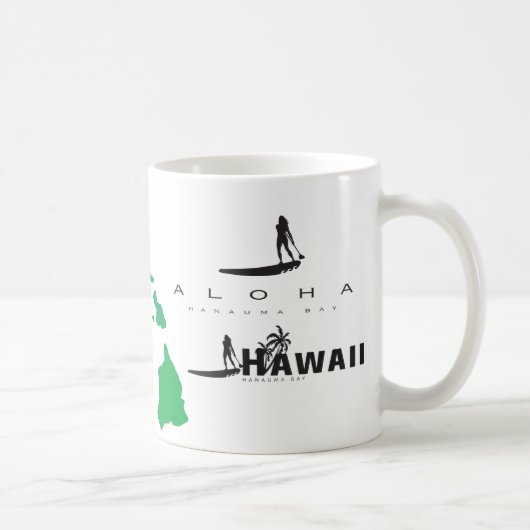 Aloha Hawaii Islands Surfing Koffiemok (Rechts)