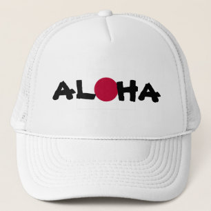 Aloha Hawaii Japanse Rising Sun vlag Trucker Pet
