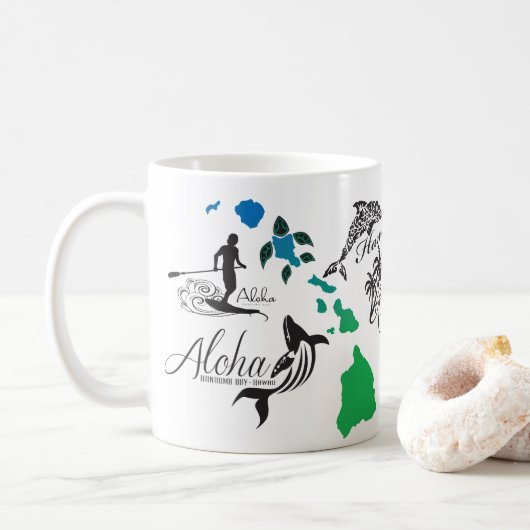 Aloha Hawaii Koffiemok (Met donut)