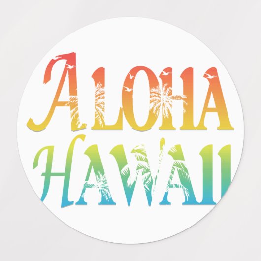 Aloha Hawaii Labels (Design 1)
