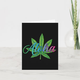 Aloha Hawaii Leaf van het eiland - Aloha Spirit Kaart