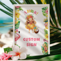Aloha hawaii luau Verjaardagsfeest Custom