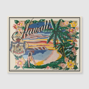 Aloha Hawaii Magnet Vintage voyage