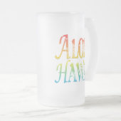 Aloha Hawaii Matglas Bierpul (Voorkant rechts)