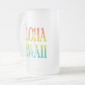 Aloha Hawaii Matglas Bierpul (Voorkant links)