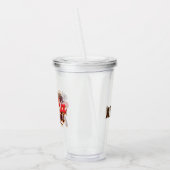Aloha Hawaii-monogram Acryl Drinkbeker (Links)