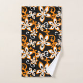 ALOHA HAWAII (NOIR/ORANGE) (Serviette à main)