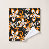 ALOHA HAWAII (NOIR/ORANGE) (Gant de toilette)