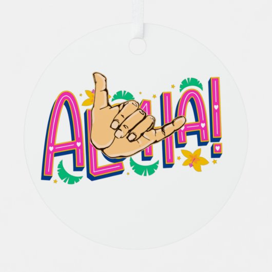 Aloha Hawaii Ornament (Voorkant)