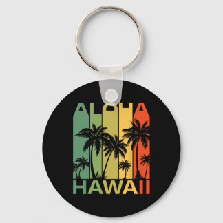 Aloha Hawaii Palmenboom Tropisch Hawaïaans Eiland  Sleutelhanger