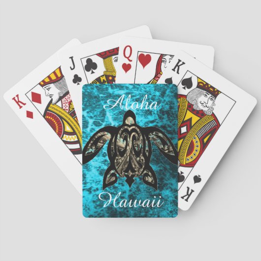 Aloha Hawaii Pokerkaarten (Achterkant)