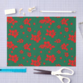 Aloha Hawaii Red over het groene kerstpatroon Tissuepapier (Craft)