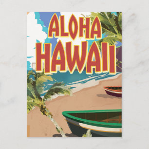 Aloha Hawaii Reisposter Briefkaart
