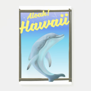 Aloha! Hawaii! Reisposter Dolphin Post-it® Notes