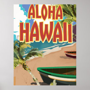 Aloha Hawaii  reisposter Poster