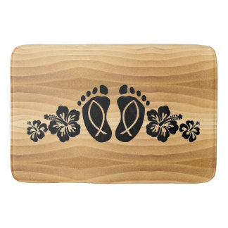 Aloha Hawaii Sandy Beach Bath Mat