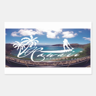 Aloha Hawaii sta op peddelen Rechthoekige Sticker