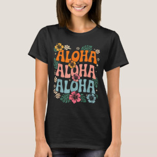 Aloha hawaii strand hawaiiaans eiland bloem luau t-shirt