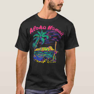 Aloha Hawaii Summer Beach Vibes voor Mannen vrouwe T-shirt