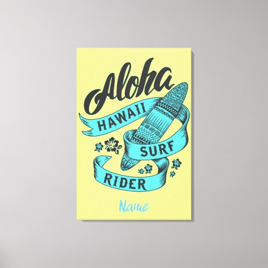 Aloha Hawaii Surf Rider Thunder_Cove Canvas Afdruk (Voorkant)
