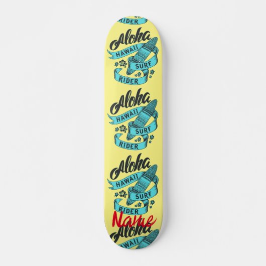 Aloha Hawaii Surf Rider Thunder_Cove Skateboard (Voorkant)