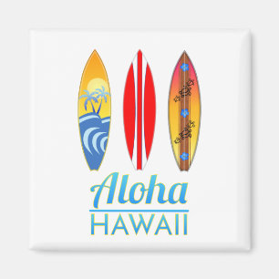 Aloha Hawaii Surfboards Magneet