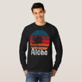 Aloha Hawaii Surfen Retro Sunset 28 T-shirt (Voorkant volledig)