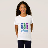 ALOHA - Hawaii-Teenslippers T-shirt (Voorkant volledig)