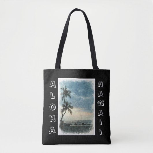 Aloha Hawaii Tote Bag (Voorkant)